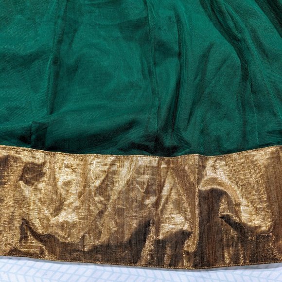 Elegant Green and Gold Women Salwar - Picture 2 of 12